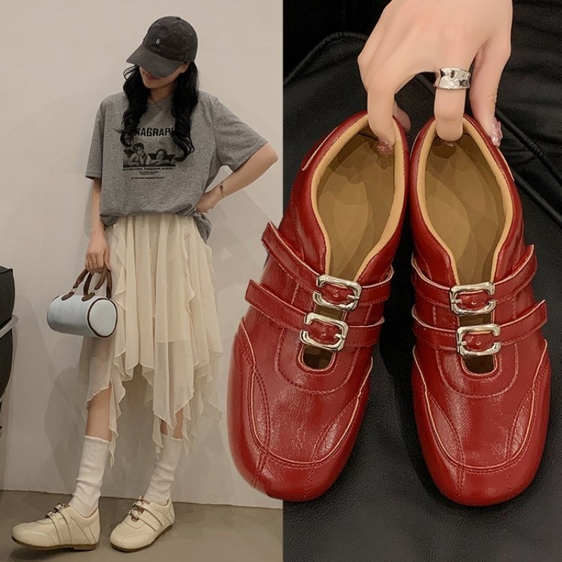 Women'S Fashion Walking Shoes - Damskie modne mokasyny z okrągłym noskiem,