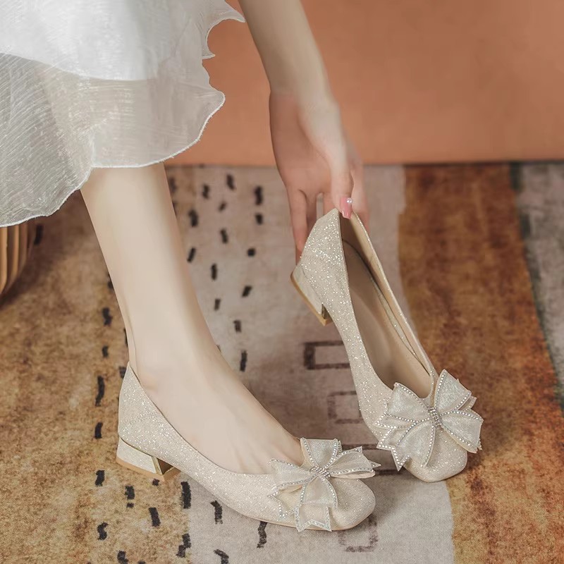 Women'S Fashion Walking Shoes - Damskie buty ślubne na jesień 2025