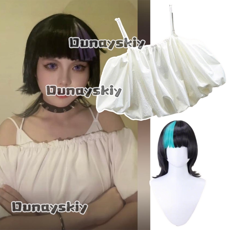 Off Shoulder Top - aBc01Hoshi Kirara Roro Stroje Cosplay Peruka