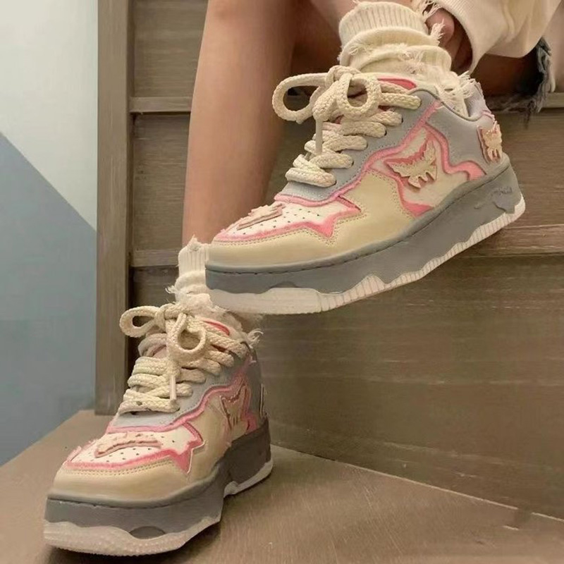 Women'S Fashion Tennis Shoes - Damskie sneakersy na platformie, modne buty