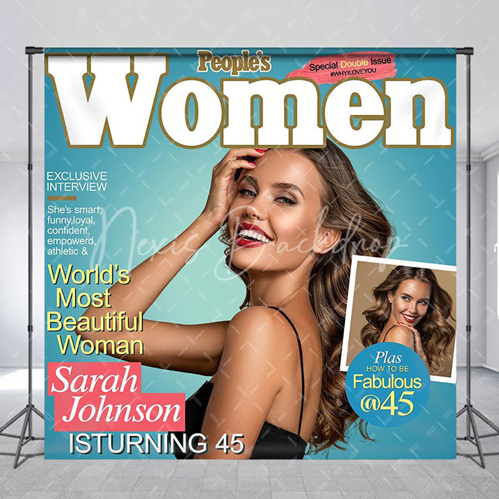 Women'S Fashion Magazines - Spersonalizowane tło fotograficzne w stylu magazynu