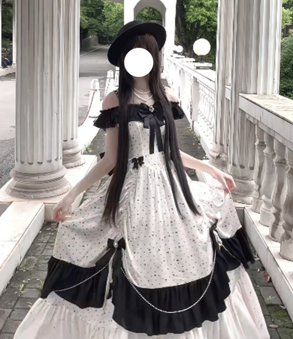 Off Shoulder Top - Nowa, wykwintna sukienka wieczorowa Lolita z