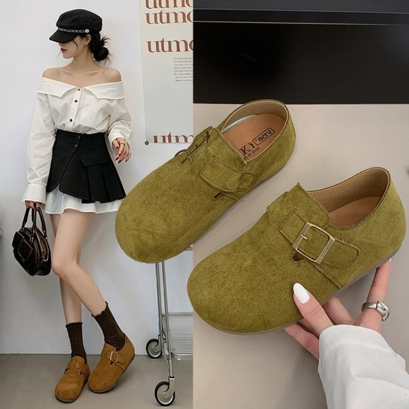 Women'S Fashion Walking Shoes - Damskie zamszowe buty typu Birken z