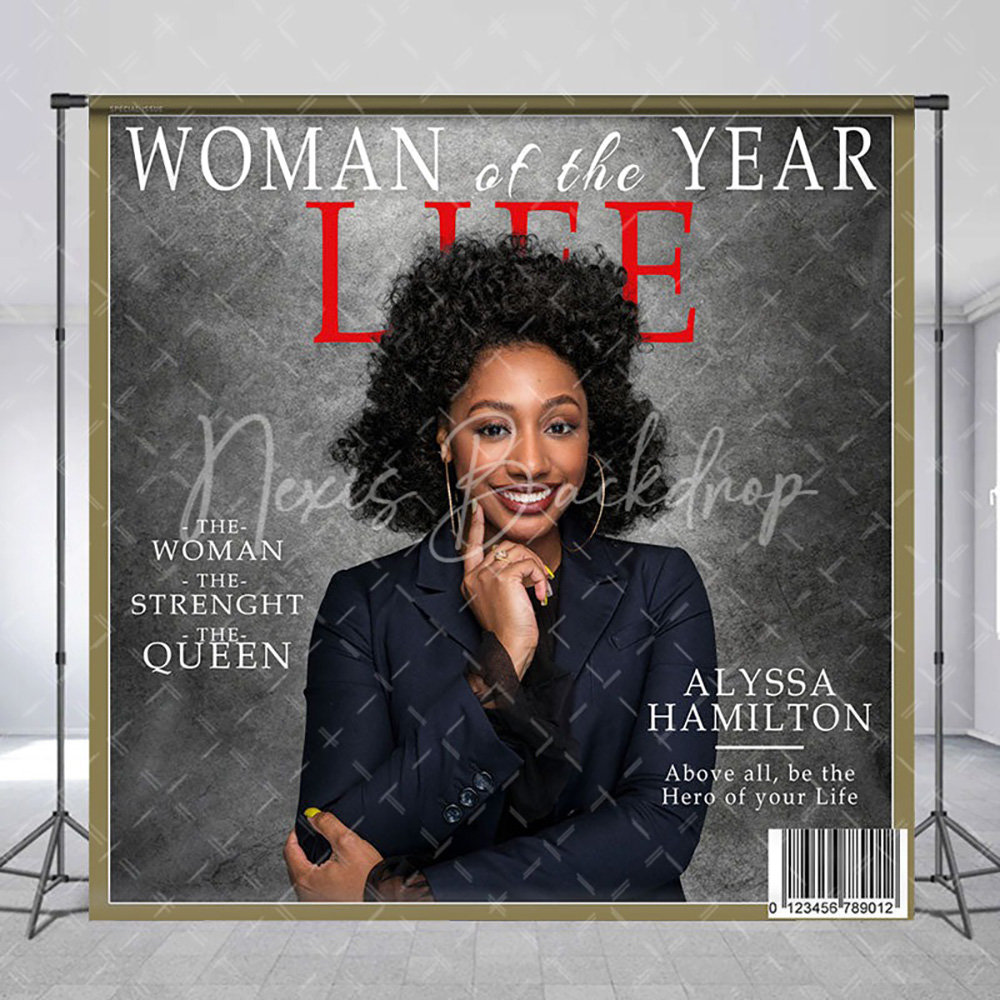 Women'S Fashion Magazines - Szare tło fotograficzne z motywem okładki