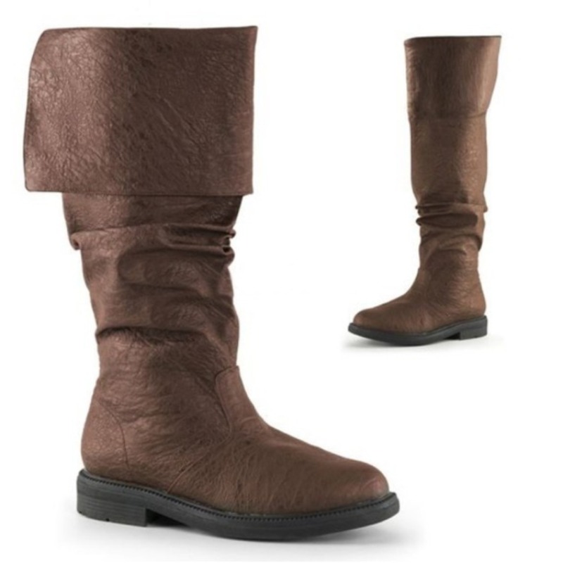 Women'S Fashion Middle Ages - Średniowieczne męskie buty Retro damskie długie