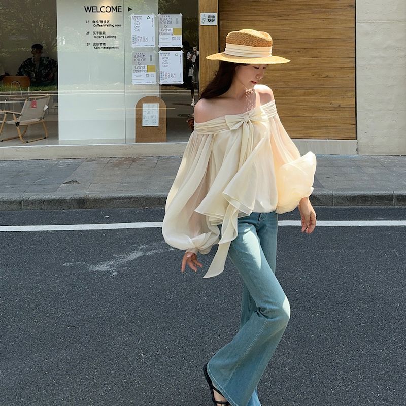 Koszula damska w stylu francus – Off Shoulder Top recenzja i cena