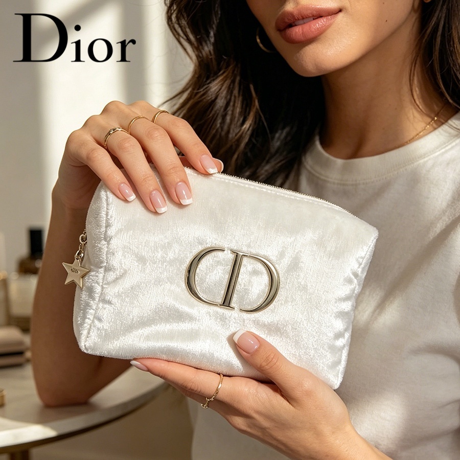 Kosmetyczka podróżna Dior z bi – Women Fashion Logo Design recenzja i cena