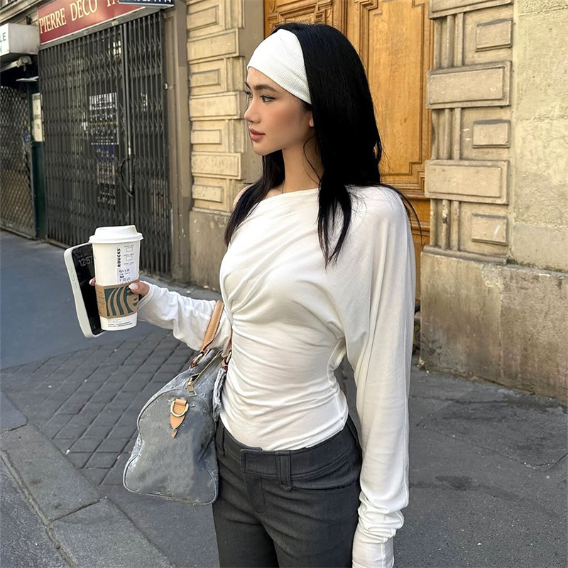 Damskie bluzki z długim rękawe – Off Shoulder Top recenzja i cena