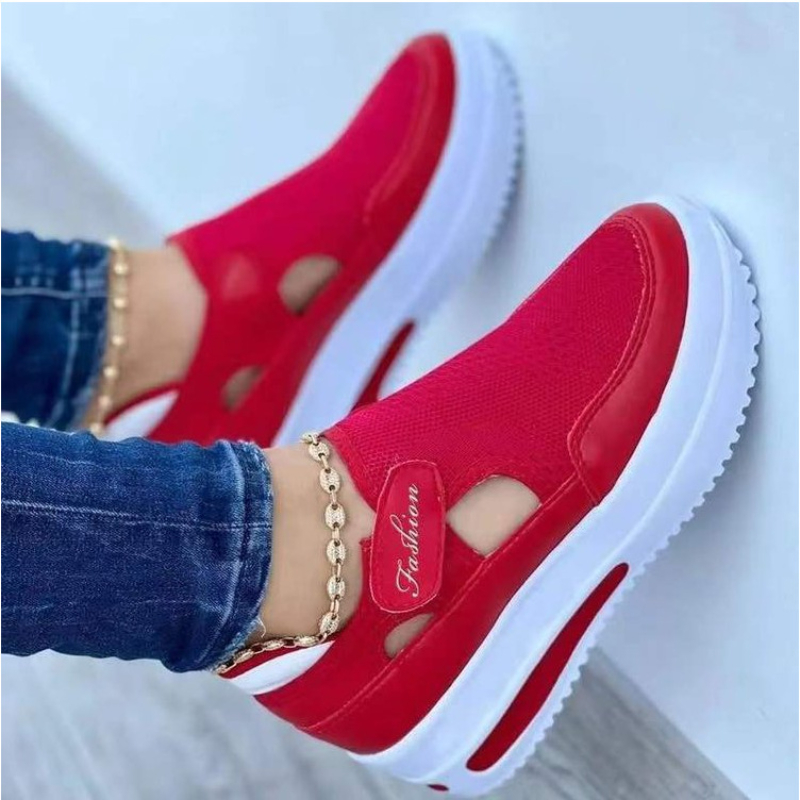Nowe czerwone damskie sneakers – Women'S Fashion Tennis Shoes recenzja i cena