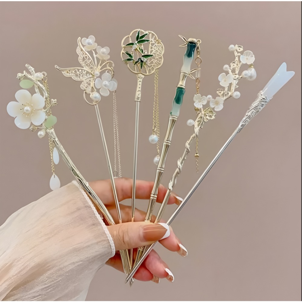 1/6 szt. Elegancka chińska spi – Women Fashion Hair Style recenzja i cena