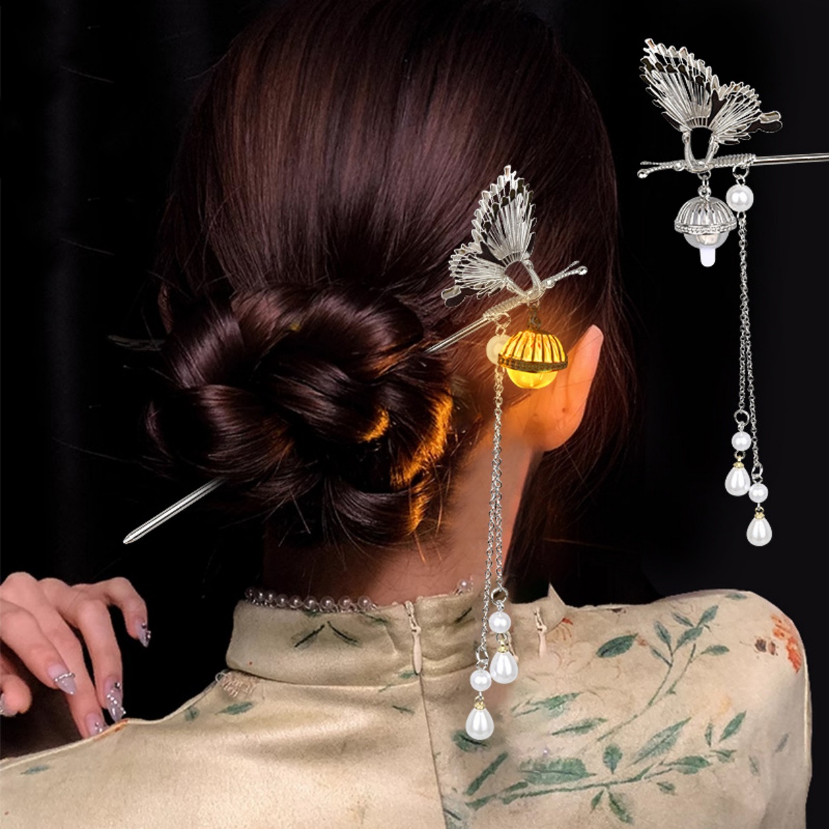 Świecący kwiat spinka do włosó – Women Fashion Hair Style recenzja i cena