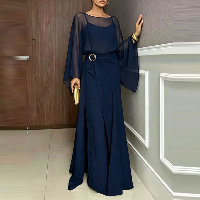 Elegancki kombinezon z dekolte – Women'S Fashion Vintage Off Shoulder Long Sleeve Jumpsuit recenzja i cena