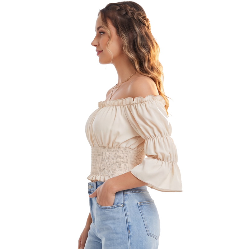 Bluzka renesansowa damska z kr – Off Shoulder Top recenzja i cena