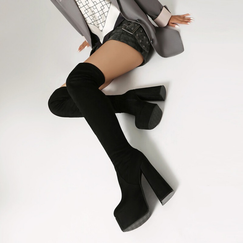 Botki za kolano na platformie, – Women'S Fashion Magazines recenzja i cena
